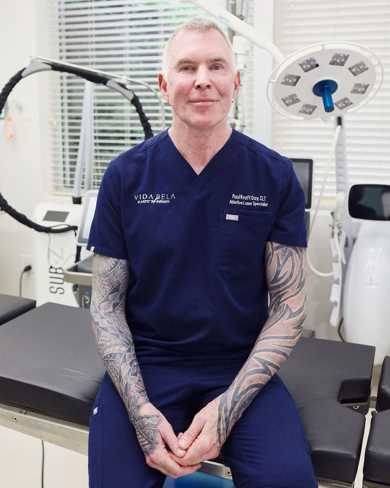 Paul Kraft, CLT, LSO, laser specialist at Vida Bela Plastic Surgery in Plano.